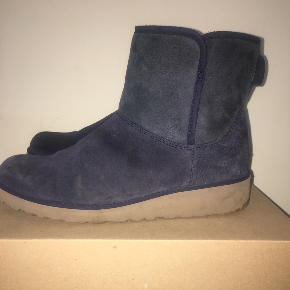 Ugg Kristin Mini Wedge Suede Bootie 9.5